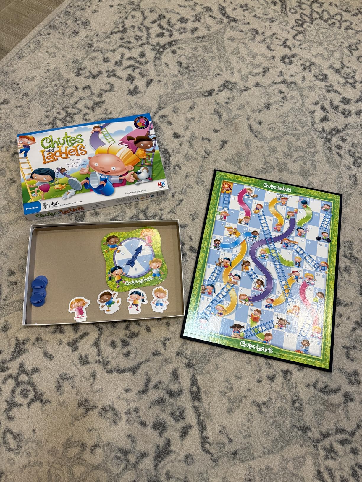 Hasbro Gaming Chutes and Ladders Board Game, 2 to 4 Players, Easter Gift for Kids, Preschool Classroom Games, Ages 3+ (Amazon Exclusive) customer photo 1