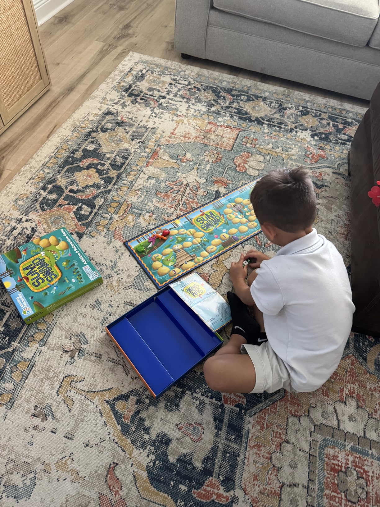 Learning Resources Sum Swamp Game Addition & Subtraction Board Game - Educational Homeschool, Elementary Math Classroom Must Haves, Kindergarten, Gifts for Kids, Numbers for Boys and Girls customer photo 1