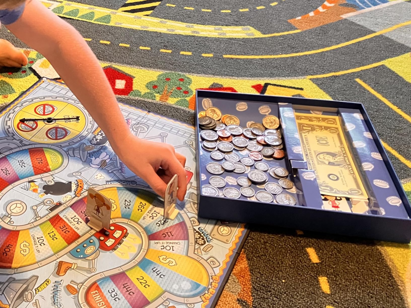 Learning Resources Money Bags Coin Value Game - Classroom Math Games, Financial Literacy for Kids, Play Coins for Kids, Counting Games, Money Board Game customer photo 1