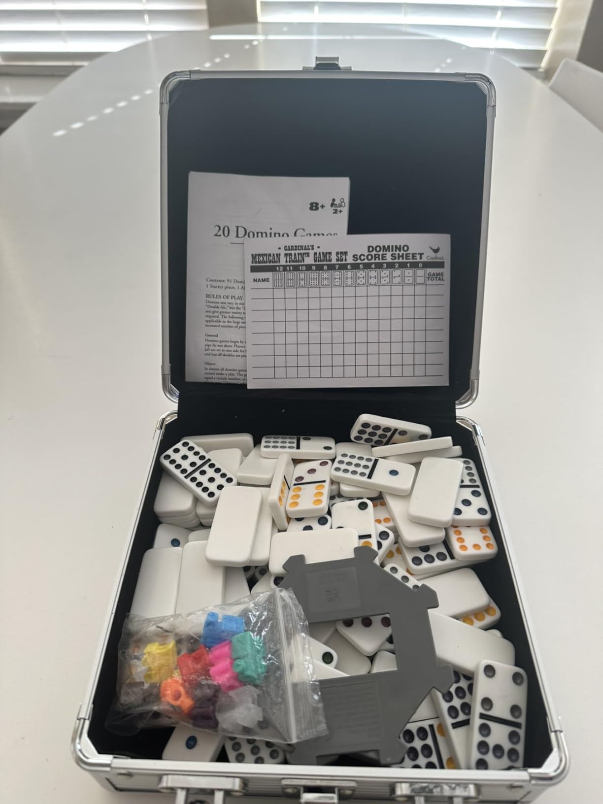 Spin Master Games, Mexican Train Dominoes Set in Aluminum Carry Case customer photo 1