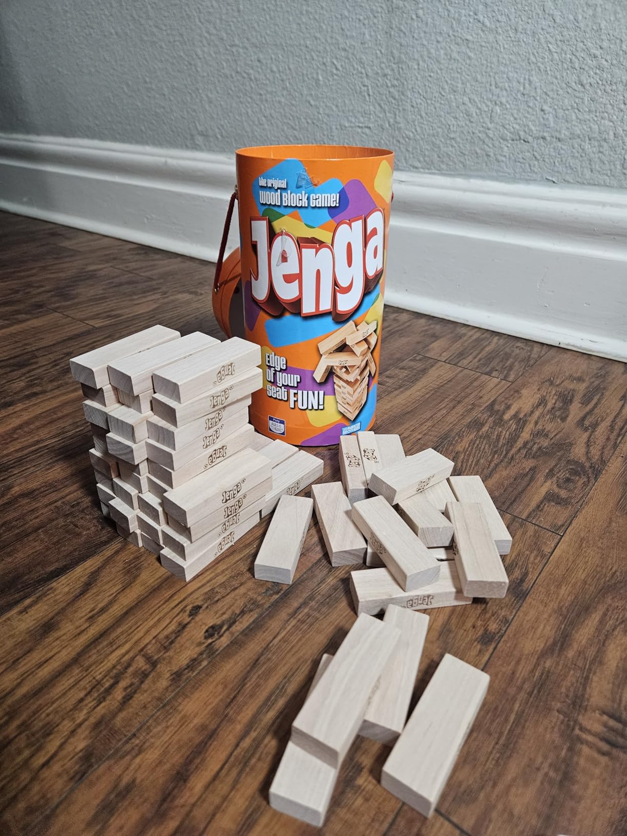 Hasbro Gaming Jenga Wooden Blocks Stacking Tumbling Tower Game customer photo 1