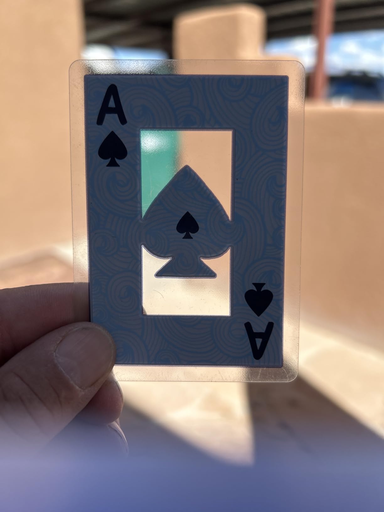 Hoyle Waterproof Playing Cards, Clear Plastic Deck of Cards for Outdoor Card Games, Camping, Beach, Pool & Travel Games (1 Deck) customer photo 2