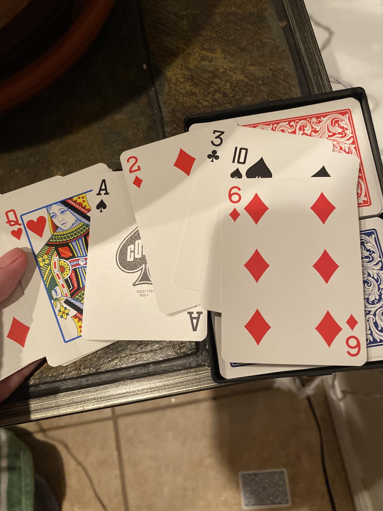 Copag 1546 Design 100% Plastic Playing Cards, Poker Size (Standard) Red/Blue (Jumbo Index, 1 Set) customer photo 1