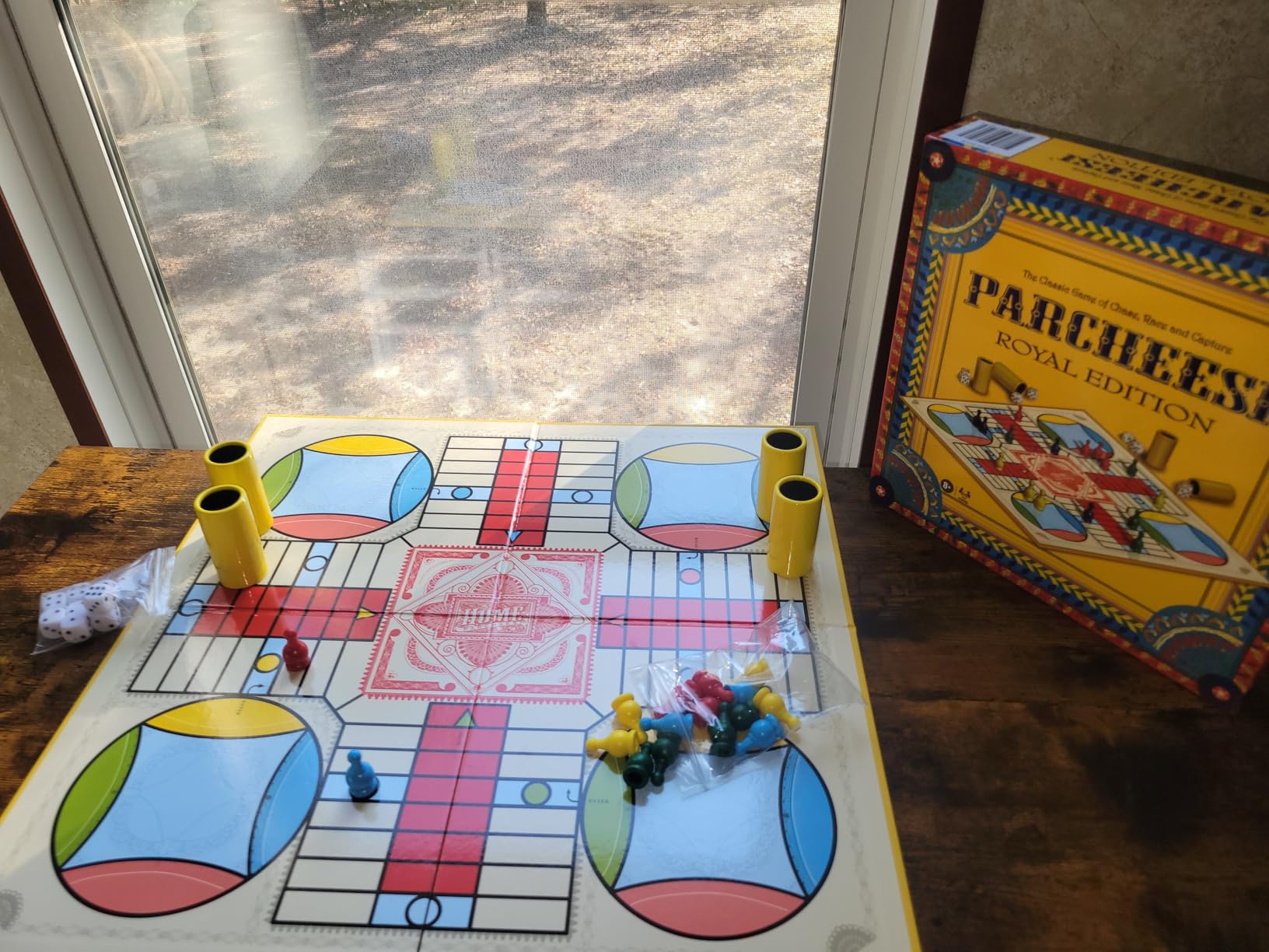 Parcheesi Royal Edition by Winning Moves Games USA, Classic Family Favorite Featuring Charming Artwork, Tokens and dice Cups for 2-4 Players, Ages 8+ (6106) customer photo 1