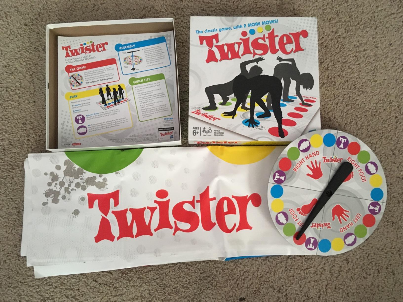 Hasbro Twister Party Classic Board Game for 2 or More Players,Indoor and Outdoor Game for Kids 6 and Up,Packaging May Vary customer photo 2