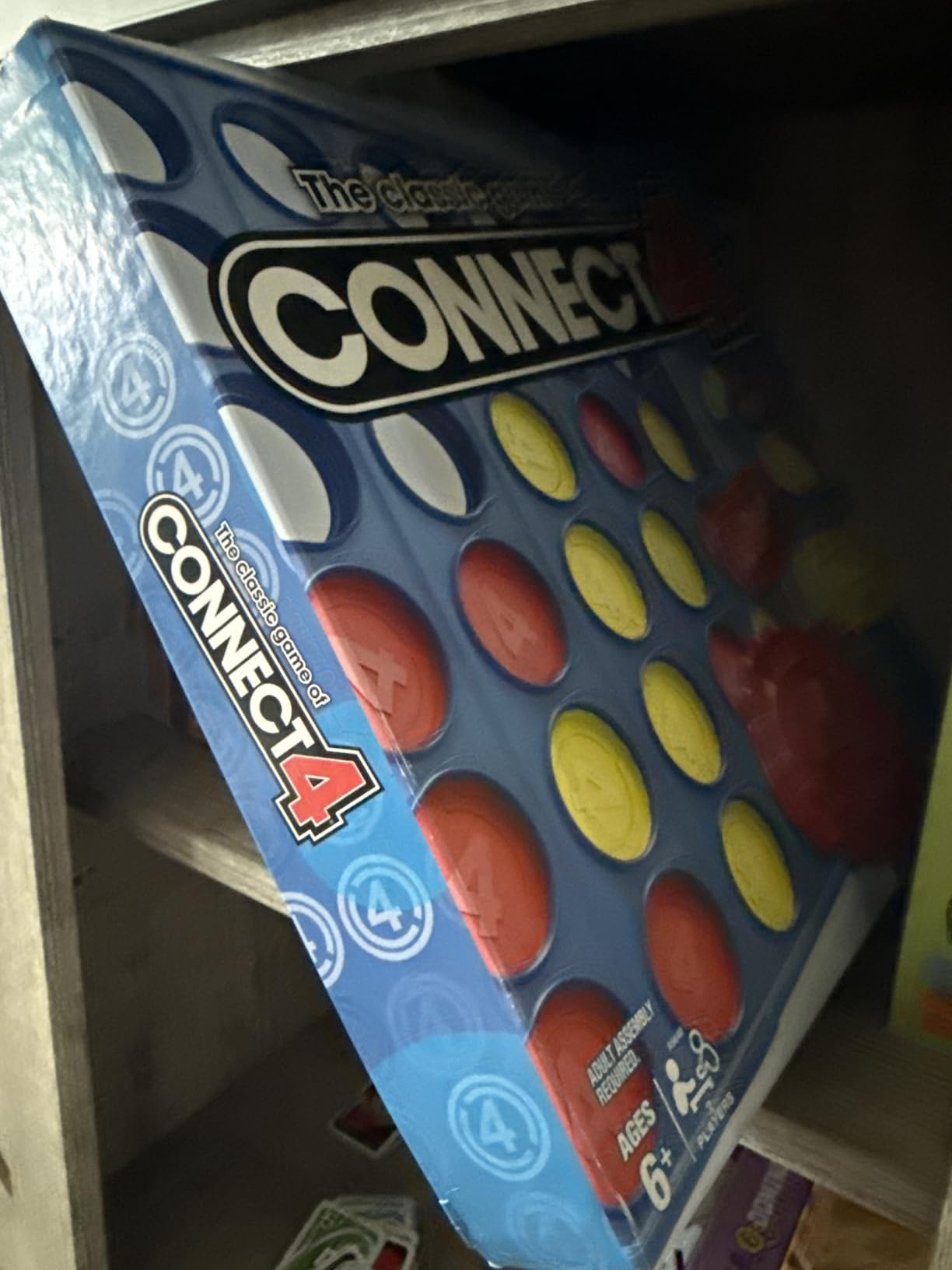Hasbro Gaming Connect 4 Classic Grid, 4 in a Row Game, Strategy Board Games for Kids, 2 Players for Family and Kids, Easter Gifts for Boys and Girls, Ages 6+ customer photo 2