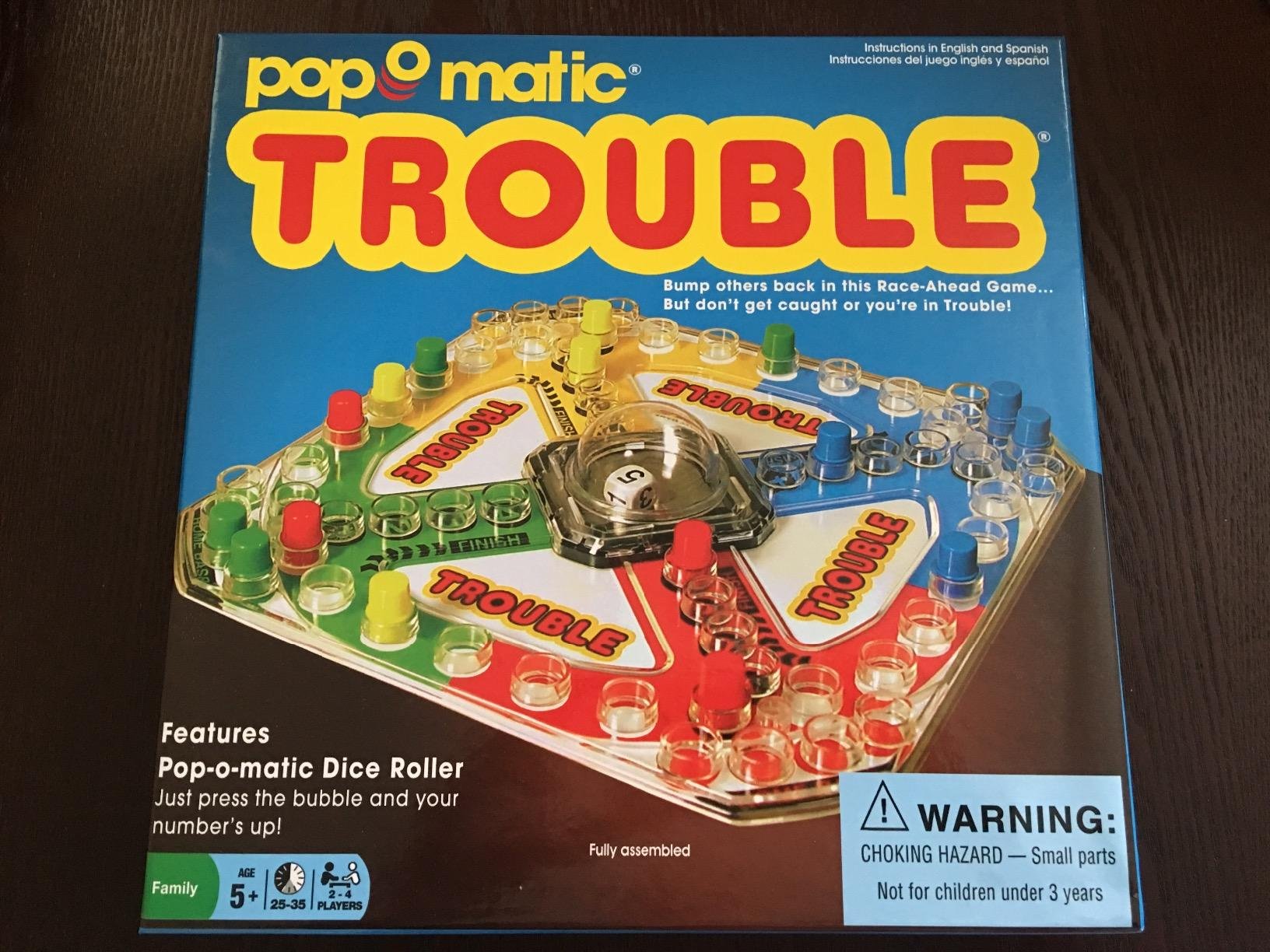 Winning Moves Classic Trouble Games USA, with Retro Artwork and Pop-o-Matic Popper, Designed for Kids, Ages 5+ Perfect for an Indoor Interactive Activity (1176) customer photo 2