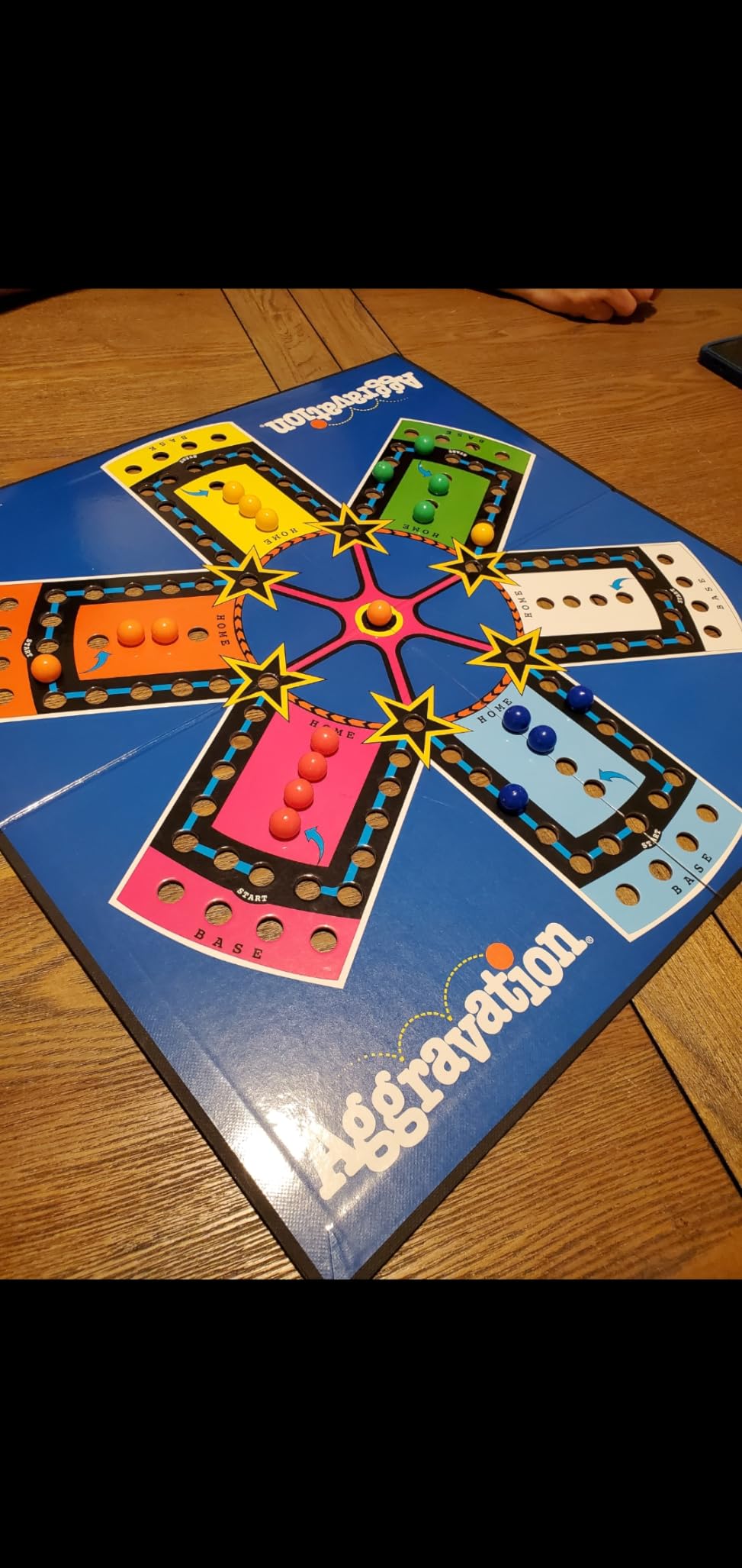 Aggravation with Retro Artwork by Winning Moves Games USA, The Classic Marble Race Game, Great for Kids, for 2 to 6 Players, Ages 6+ customer photo 1