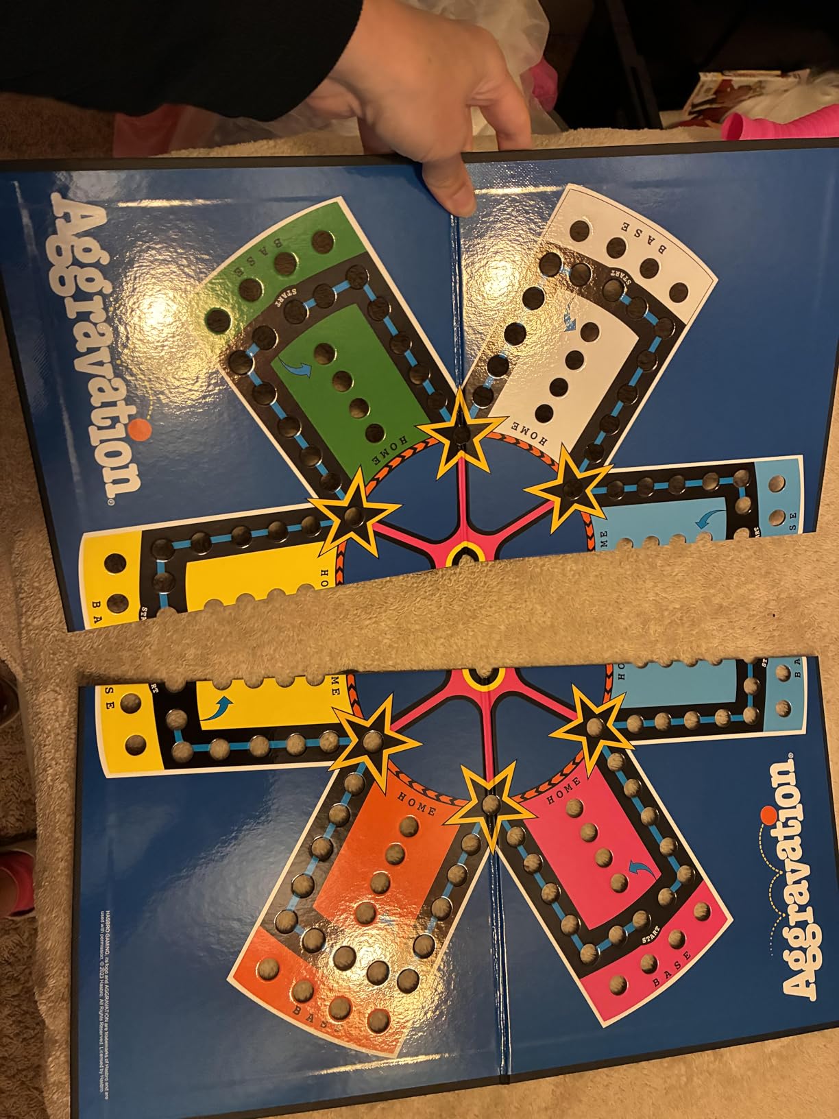 Aggravation with Retro Artwork by Winning Moves Games USA, The Classic Marble Race Game, Great for Kids, for 2 to 6 Players, Ages 6+ customer photo 2