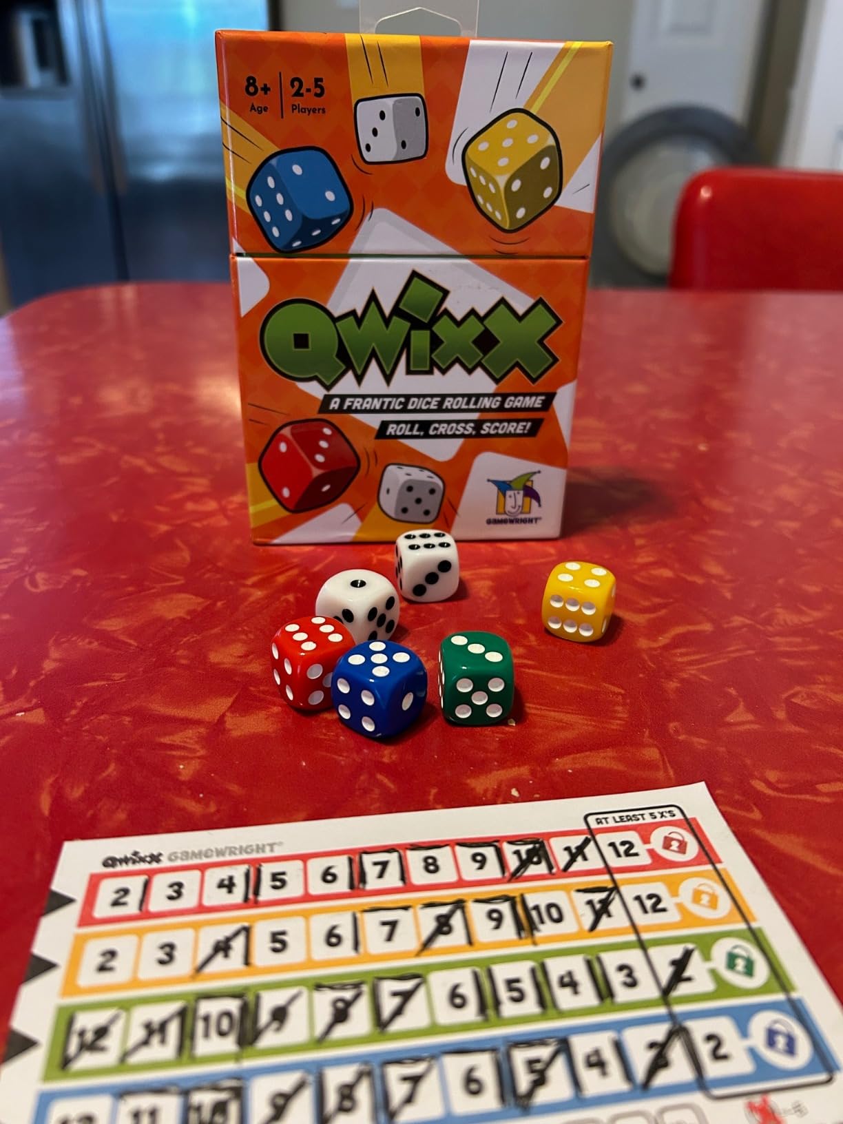 Qwixx Fast Family Dice Game - Quick 15-Minute Gameplay, Easy to Learn, Strategy & Luck, Travel-Friendly Party Game for Kids & Adults Ages 8+, 2-5 Players customer photo 1