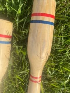 STERLING Sports Premium Wooden Lawn Bowling Skittles Set 11