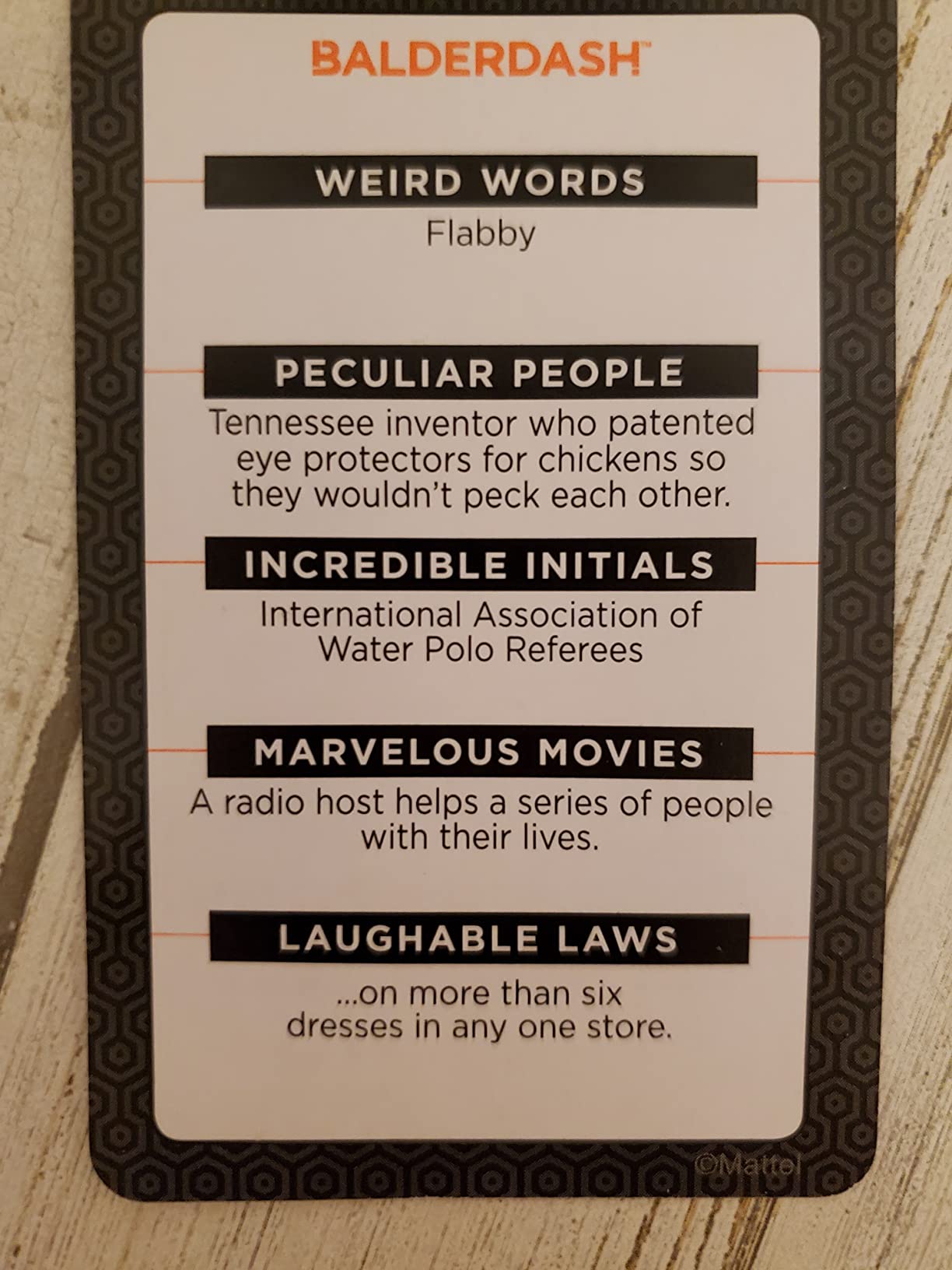 Mattel Games Balderdash Board Game for Adults & Teens with Guessing & Bluffing customer photo 1