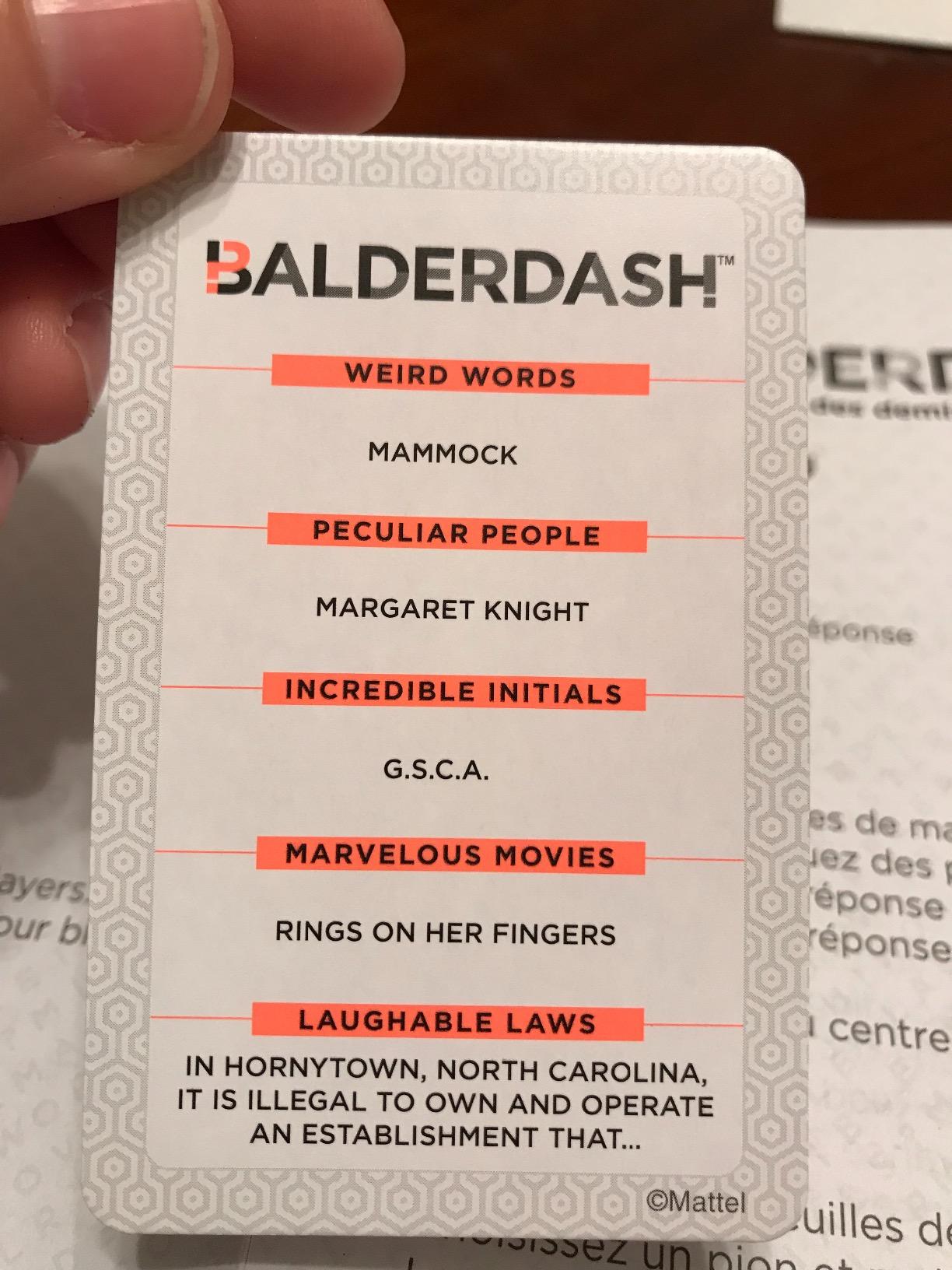 Mattel Games Balderdash Board Game for Adults & Teens with Guessing & Bluffing customer photo 2