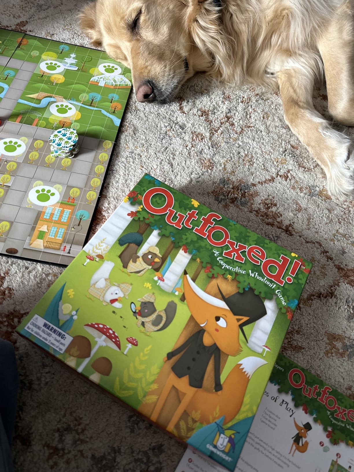 OUTFOXED, A CLASSIC WHO DUNNIT GAME FOR PRESCHOOLERS, 4 players customer photo 2
