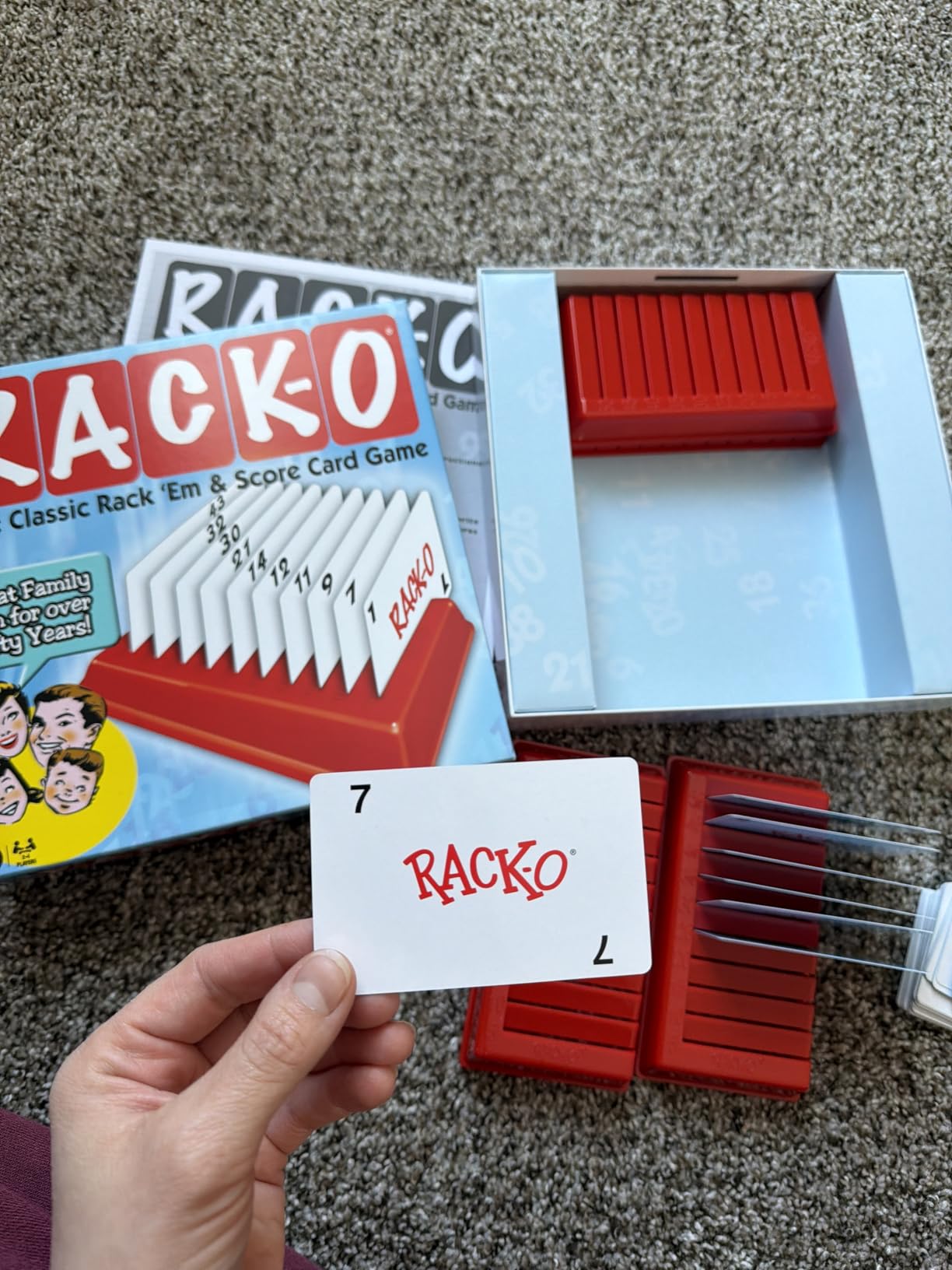Winning Moves Rack-O Retro Game Games USA, Classic Tabletop Game Enjoyed by Families Since The 1950's! Ages 8+, 2-4 Players (6122) customer photo 2