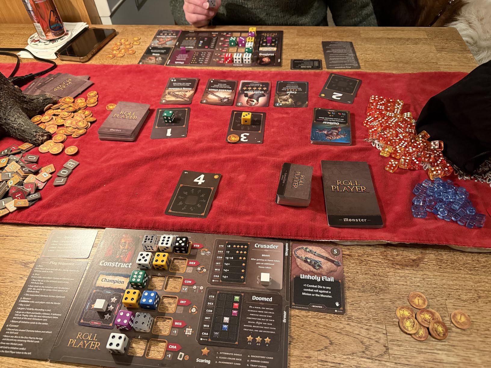 Roll Player Board Game | Dice Game of Fantasy Character Creation | Competitive Strategy Drafting & Dice Placement | Adults & Family Game | 60-90 Minutes for 1-4 Players by Thunderworks Games customer photo 1