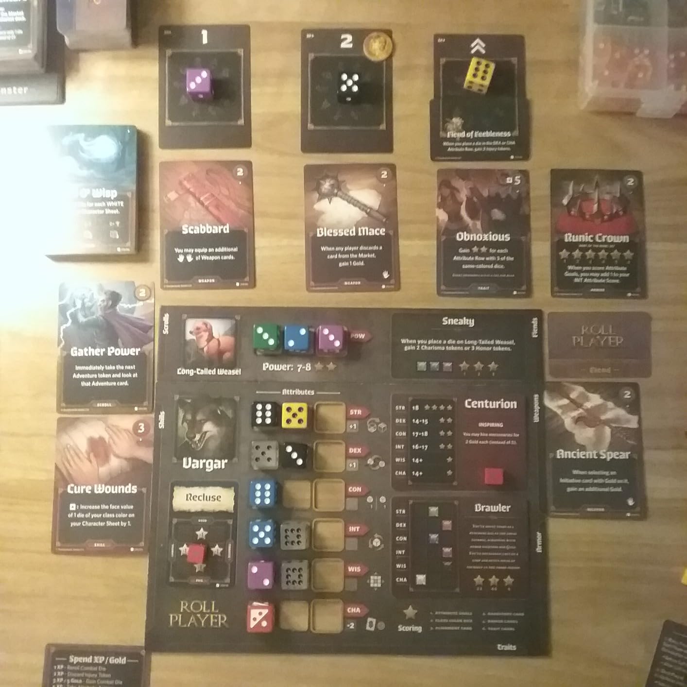 Roll Player Board Game | Dice Game of Fantasy Character Creation | Competitive Strategy Drafting & Dice Placement | Adults & Family Game | 60-90 Minutes for 1-4 Players by Thunderworks Games customer photo 2