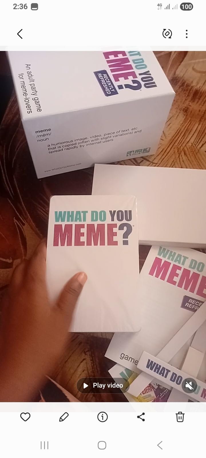 WHAT DO YOU MEME? Core Game (Original Version) - The Hilarious Adult Party Game for Meme Lovers customer photo 2
