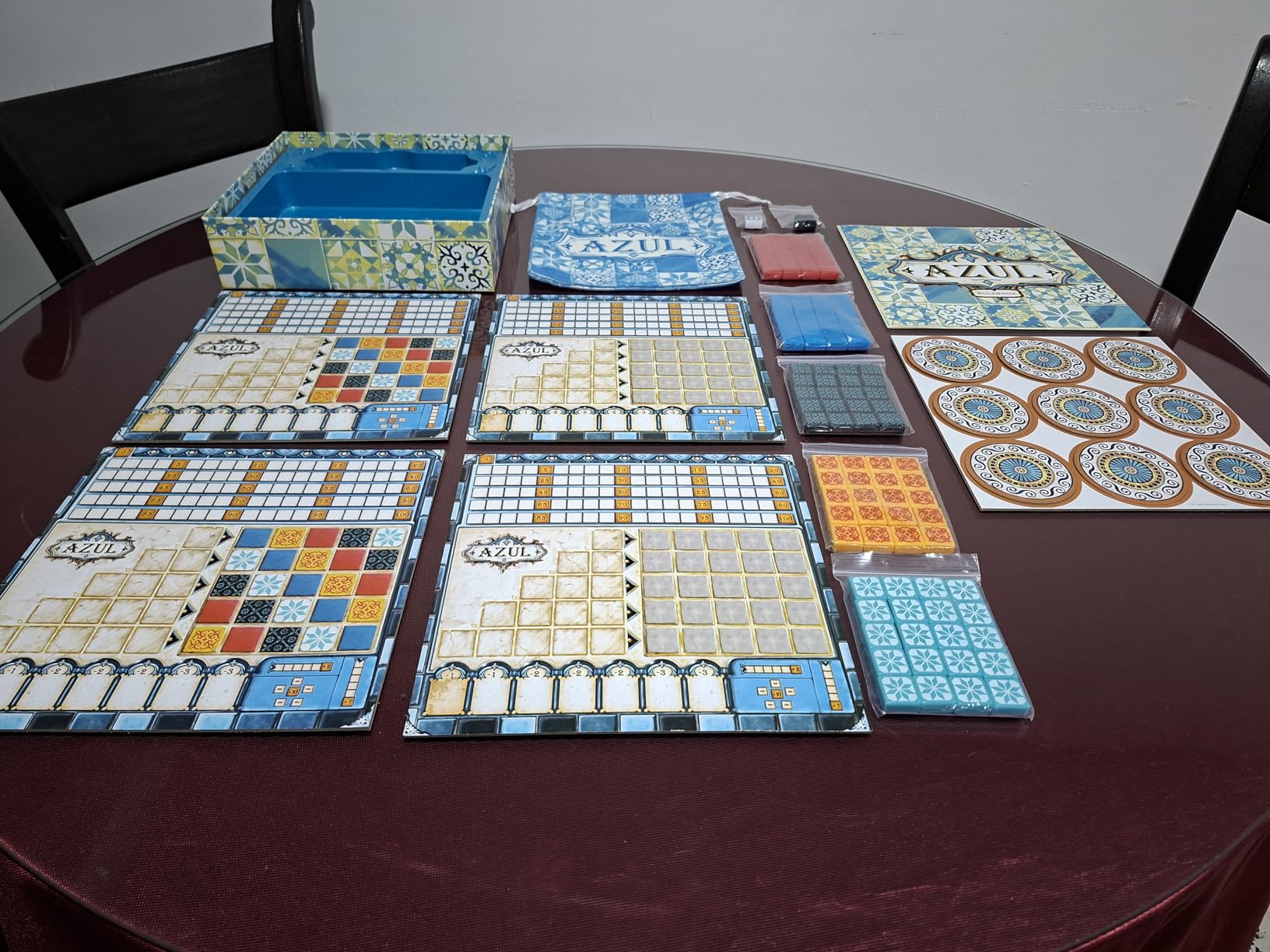 Azul Board Game - Tile Placement & Mosaic Art Adult Board Games, Award-Winning Strategy for Adults & Families, Beautiful Tile Family Fun for Adults, 2-4 Players Ages 8+, 30-45 Minute Playtime customer photo 2