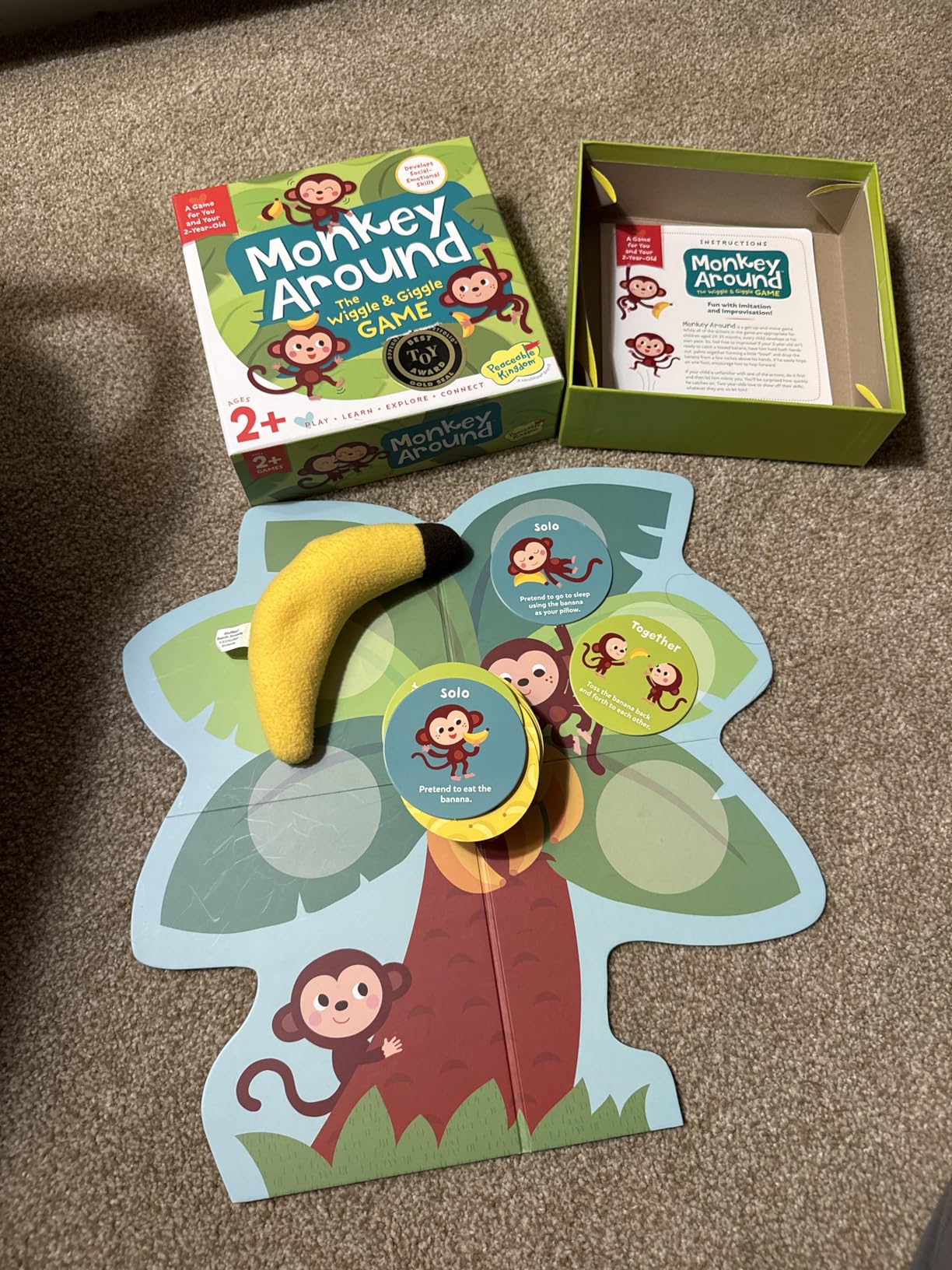 Peaceable Kingdom Monkey Around First Game for Toddlers Interactive play with Parent Ages 2+ customer photo 1