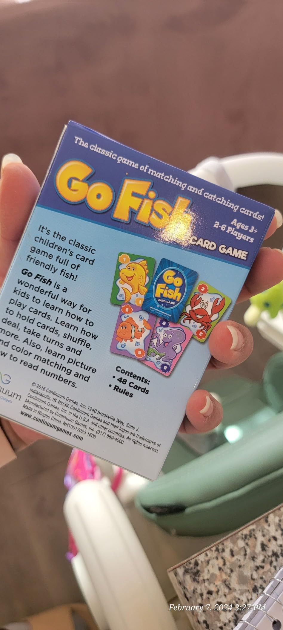 Continuum Games Go Fish Classic Card Game Fun for Children Age 3 and Up customer photo 1