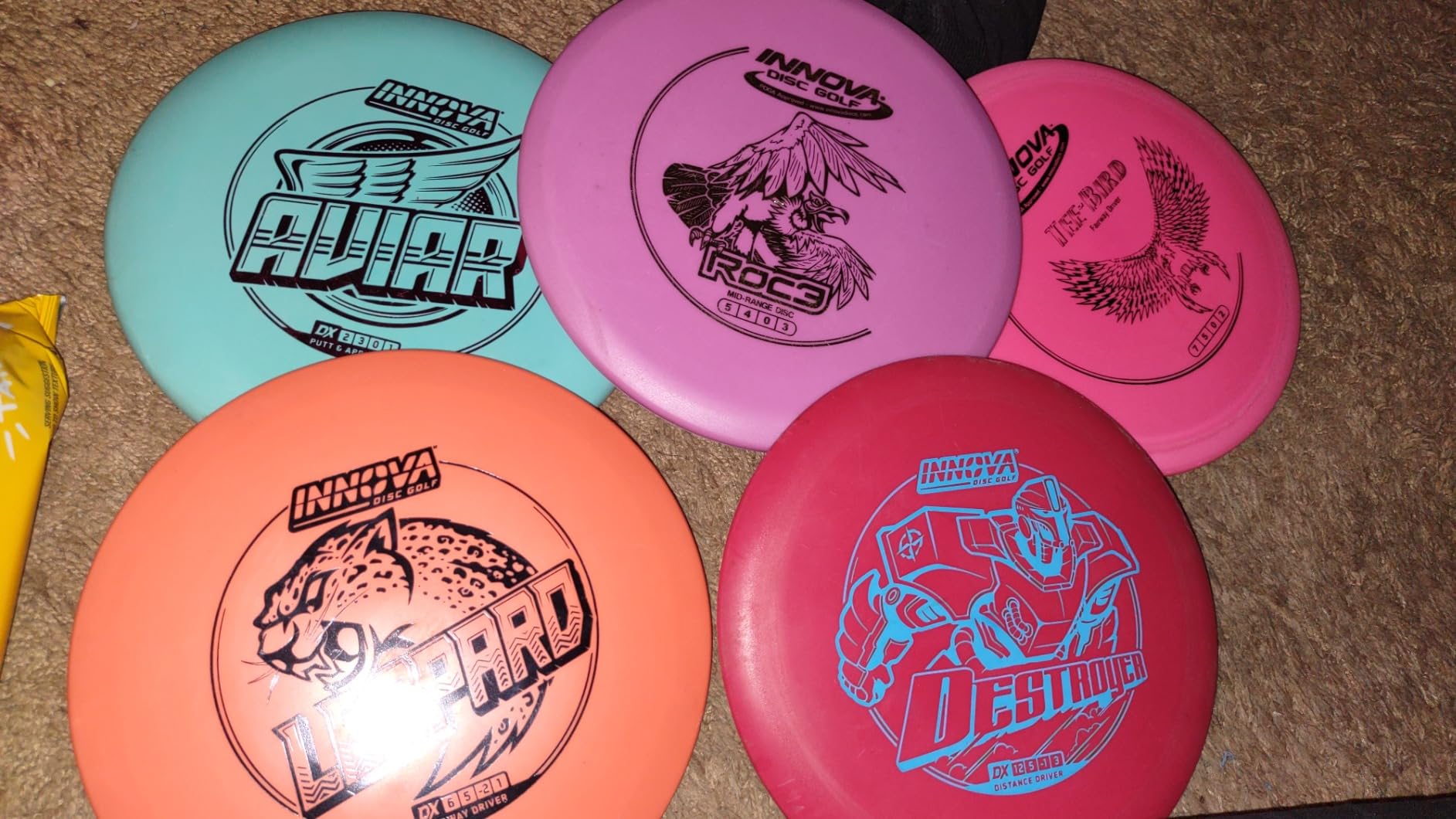 Innova Disc Golf Starter Set -Colors May Vary 160-180g - Includes Putter, Mid Range, 2X Fairway Drivers, Distance Driver, Mini Marker Beginner Disc Golf Set customer photo 1
