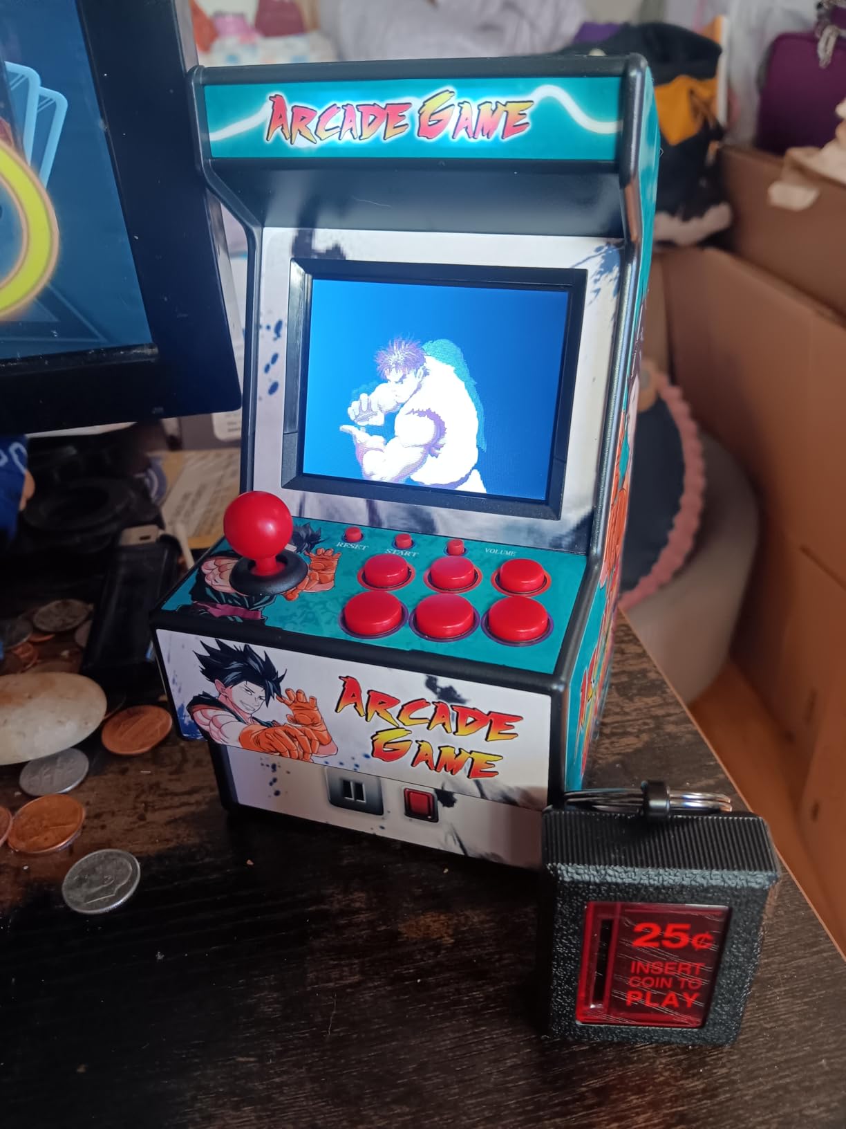 Mini Arcade Machine, Built in 156 Classic Retro Games, 2.8 Inch Screen customer photo 1
