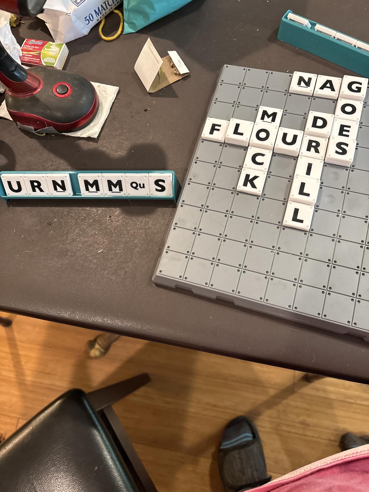 Spin Master Games, Upwords, Classic Word Game with Stackable Letter Tiles customer photo 1