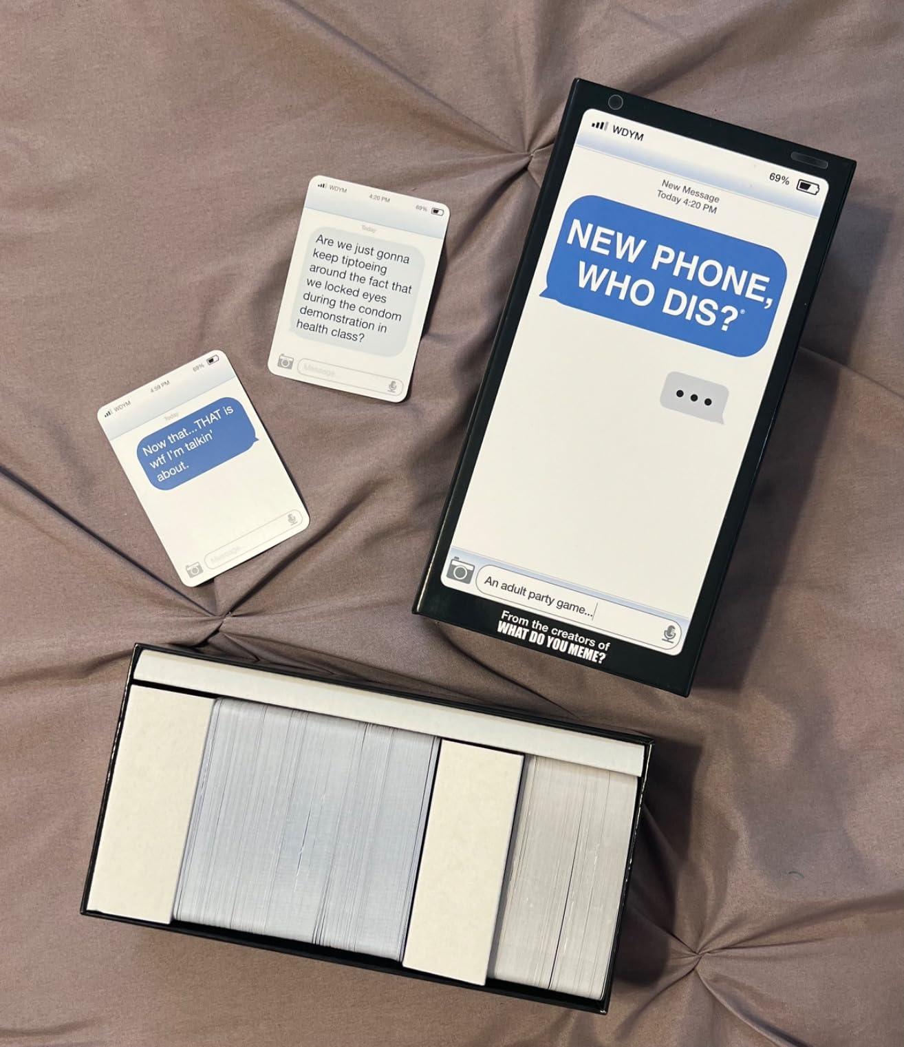 New Phone, Who Dis? by Relatable - Offline Text Message Party Game - Spicer Edition Party Game, Funny Social Icebreaker for Groups, and Summer Fun for Game Night, Includes 50 Inbox & 250 Reply Cards customer photo 2