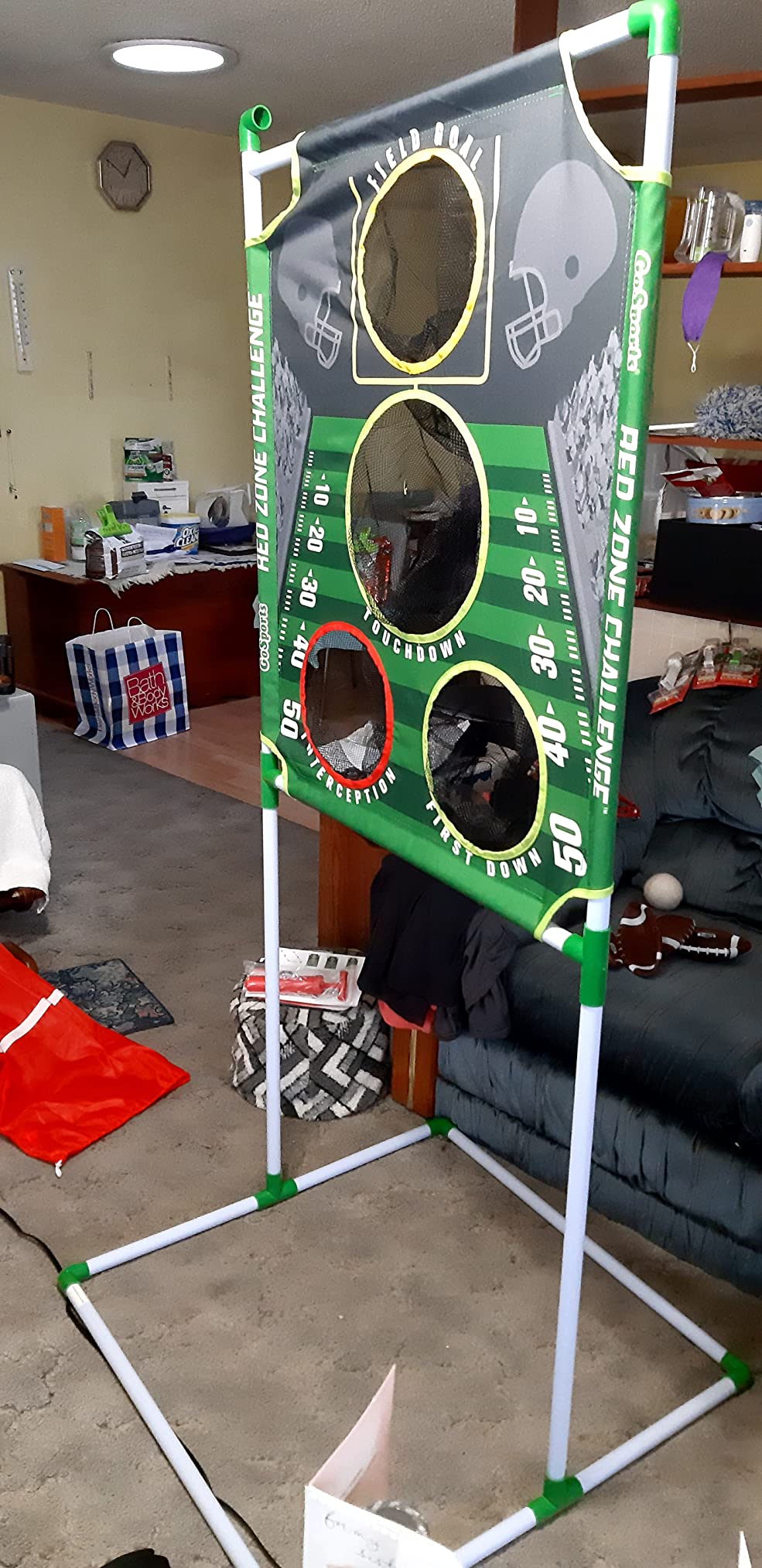 GoSports Football & Baseball Toss Games Available in Football Red Zone Challenge or Baseball Pro Pitch Challenge Choose Between Backyard Toss or Door Hang Targets customer photo 1