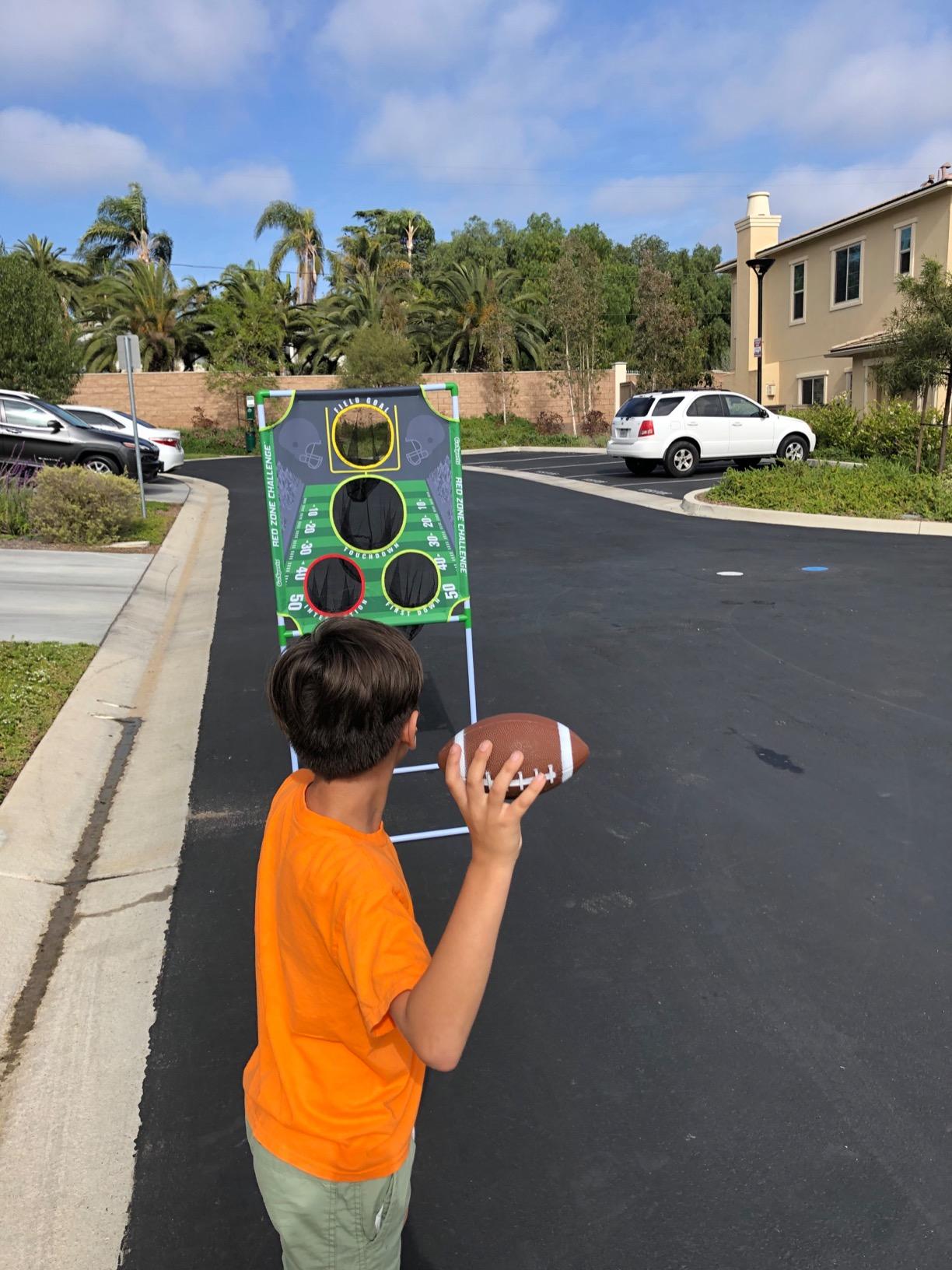 GoSports Football & Baseball Toss Games Available in Football Red Zone Challenge or Baseball Pro Pitch Challenge Choose Between Backyard Toss or Door Hang Targets customer photo 2