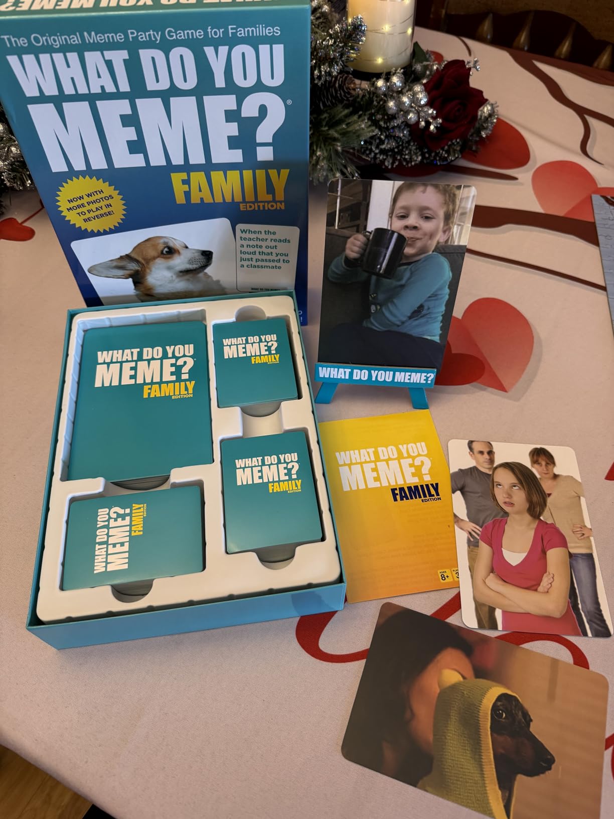 WHAT DO YOU MEME? Family Edition by Relatable, Now with Refreshed Content - Kids Games 8+, Family Games for Kids and Adults, The TikTok Viral Sensation, Includes 300 Caption Cards, 108 Photo Cards customer photo 2
