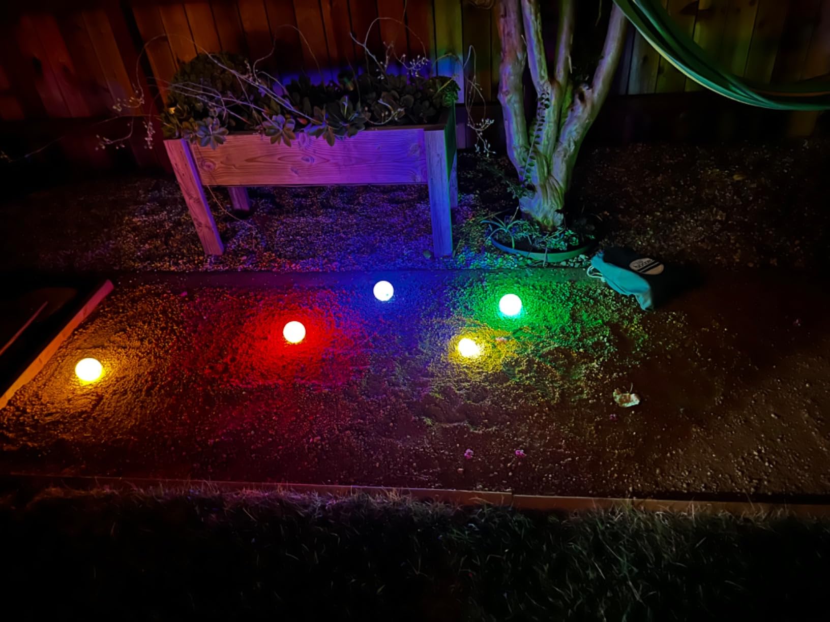 GoSports LED Bocce Ball Game Set - Includes 8 Light Up Bocce Balls, Pallino, Case and Measuring Rope - Choose 85 mm or 100 mm customer photo 1
