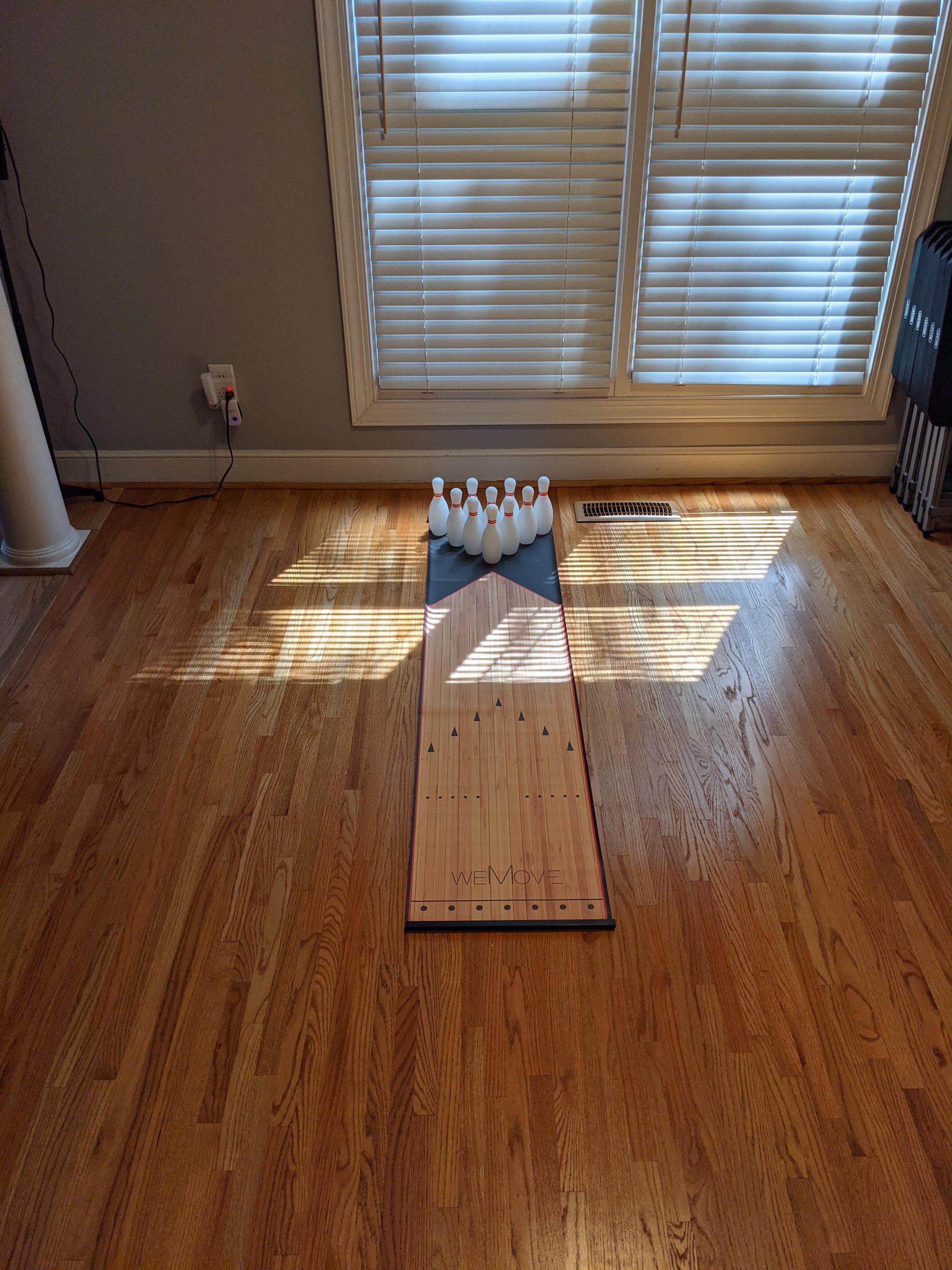 Mini Kids Bowling Set - Bowling Pins & Ball Game Set - Full Bowling Alley Games Toys & Score Cardfor Kid Age 5+ & Adult - Home Indoor Outdoor Backyard Lawn Yard (10 Pins, 1 Ball, 1 Lane Mat) customer photo 1