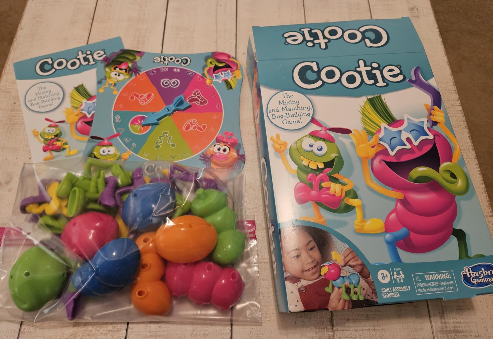 Hasbro Gaming Cootie Mixing and Matching Bug-Building Game | 2-4 Players | Easy Preschool Board Games | Easter Basket Gifts for Boys and Girls| Ages 3+ customer photo 2