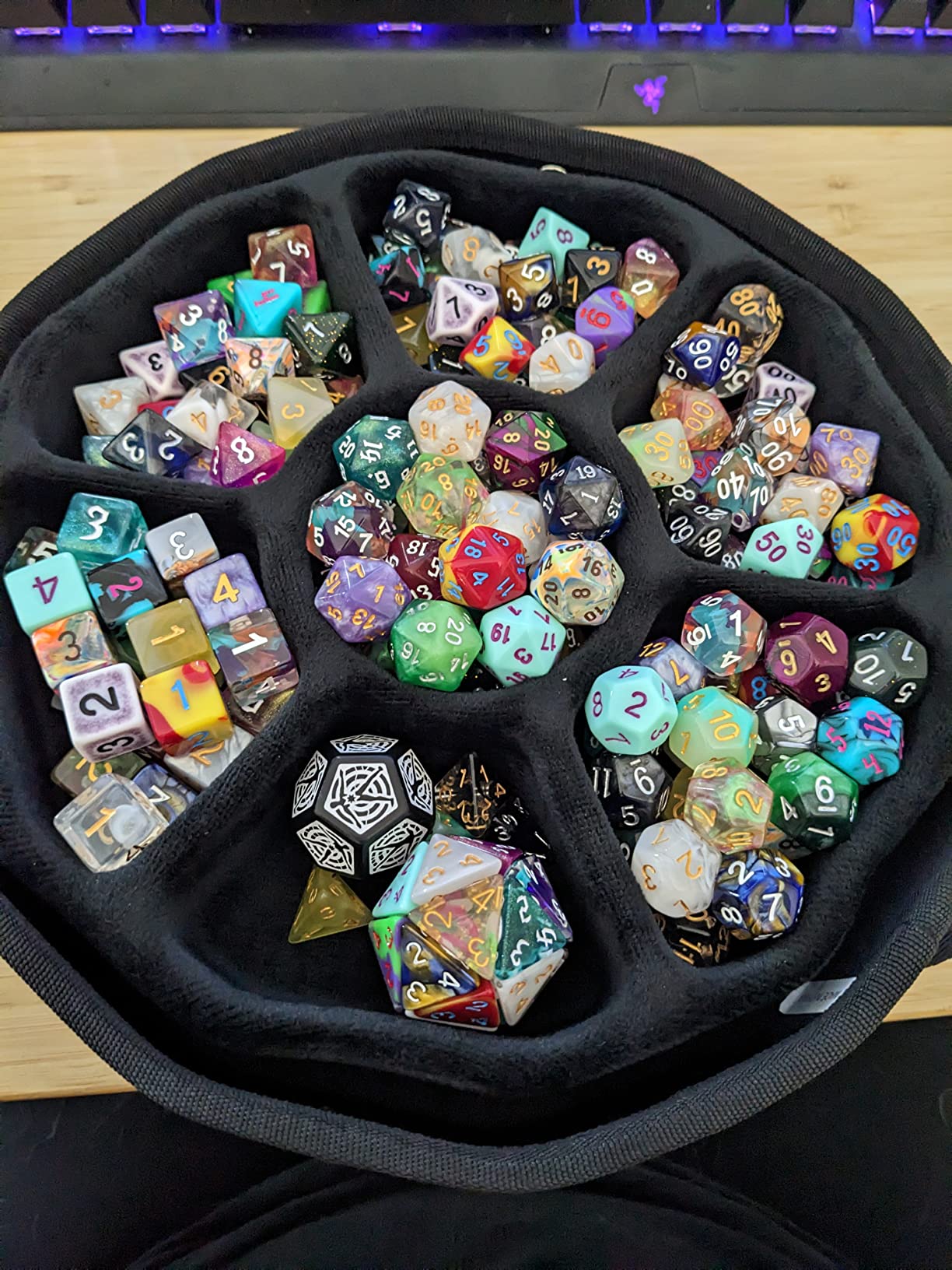 Aenllosi Hard Carrying Case Replacement for DND Dice Set 210 Polyhedron Dice (only case) customer photo 1