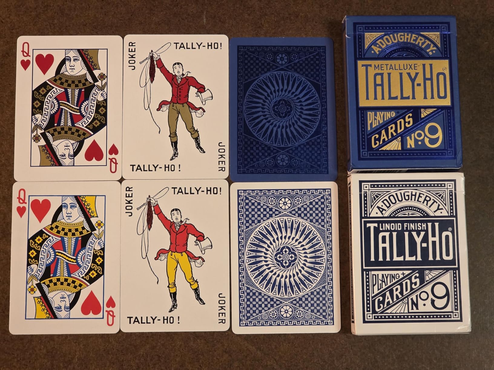 Tally-Ho MetalLuxe Blue Playing Cards customer photo 1