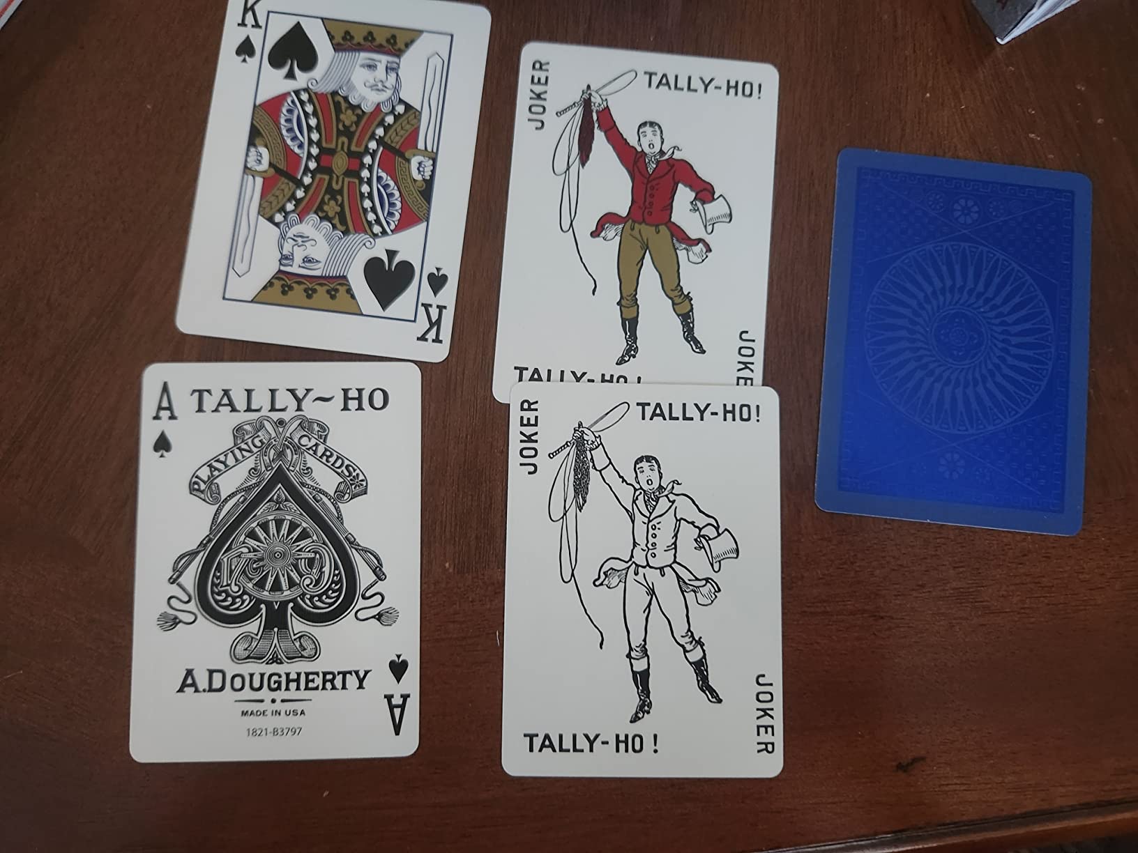 Tally-Ho MetalLuxe Blue Playing Cards customer photo 2