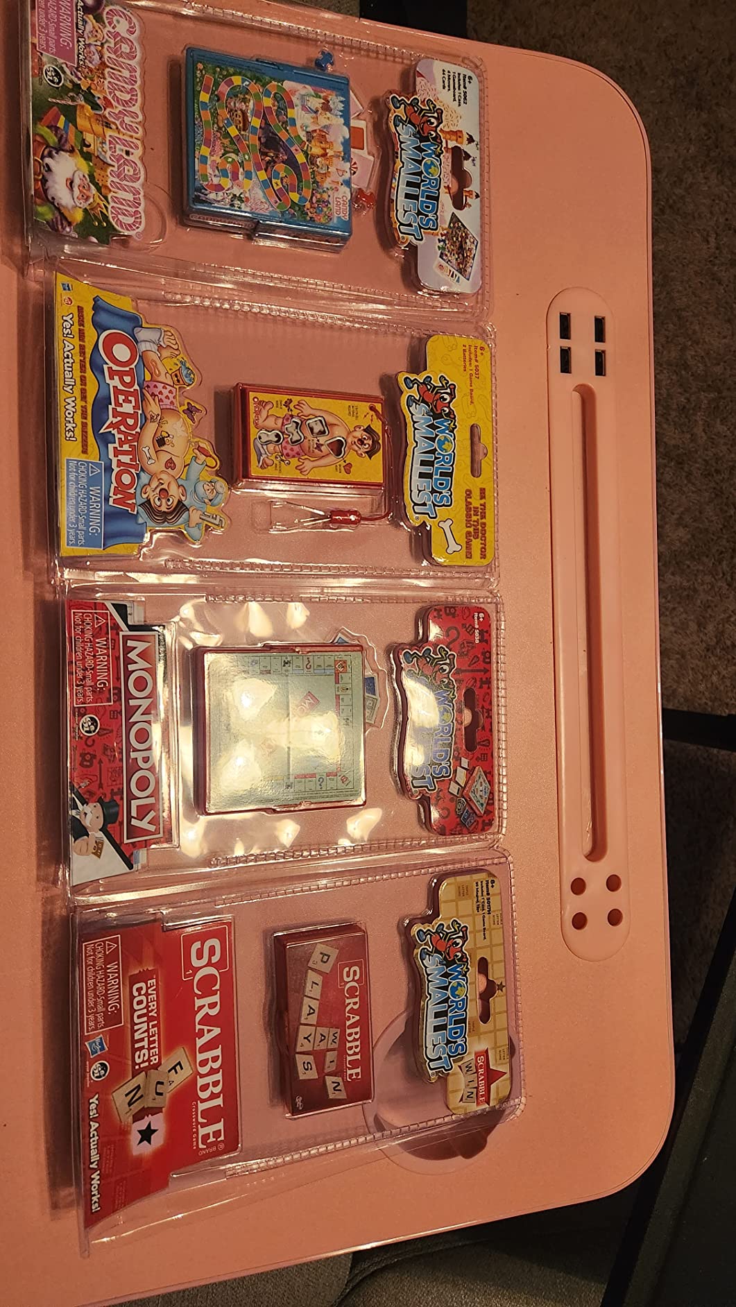 World's Smallest Board Games Set of 4 - Scrabble, Monopoly, Operation, Candy Land (Bundle) customer photo 1