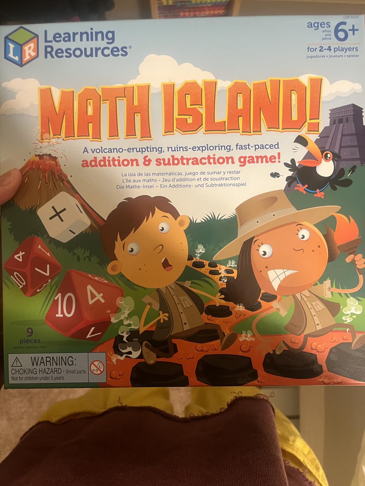 Learning Resources Math Island Addition & Subtraction Game - Math Manipulatives, Educational Board Toys, Classroom Flash Cards , Volcano Toy, STEM Kids, Gifts for Boys And Girls , Montessori customer photo 1