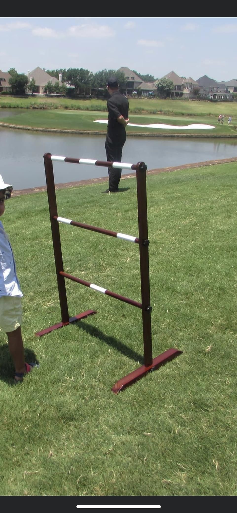 SWOOC Games Premium Wooden Ladder Ball Game Set (Weather Resistant) - with 10+ Games & Carrying Case - Easy, No Tool Set Up - Premium Ladder Toss Outdoor Game - Backyard Ball Toss Games customer photo 1