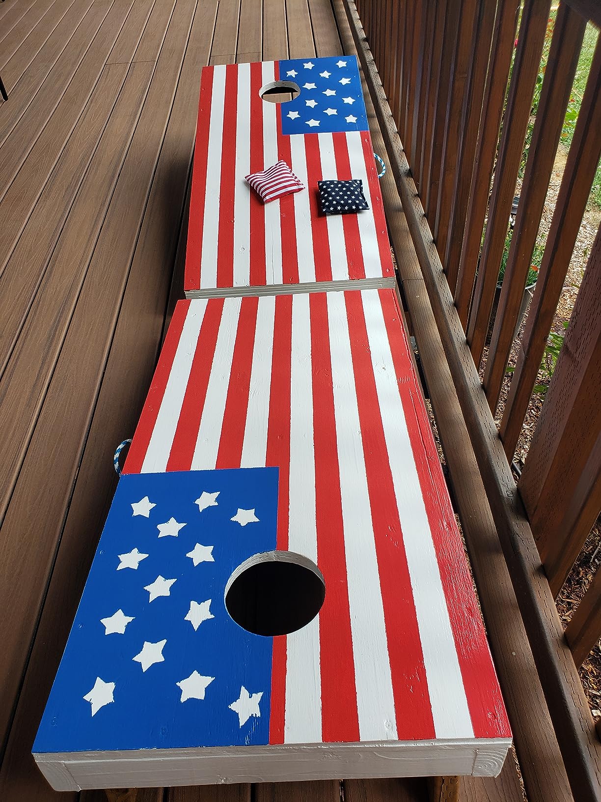 PetGirl Cornhole Bags Premium Weather Duckcloth Cornhole Bean Bags Cornholebags Set of 8 Regulation customer photo 1