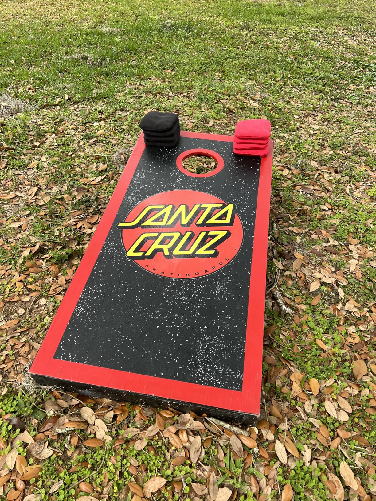 Professional Dual Sided Cornhole Bags- 16 oz 6x6 w/Premium Resin Fill - Official Tournament Slide/Stick Pro Bean Bags - Regulation/Approved customer photo 1