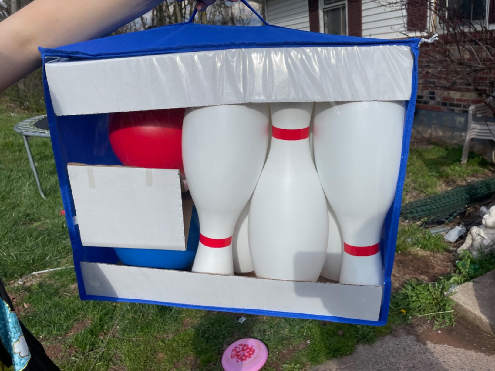 Grip Kids 17 Inch Huge Bowling Set with Storage Bag - 6 Giant Pins, Outdoor & Indoor Backyard Game for Kids, Family Party, Birthday Gift Ages 5+ - Amazon Exclusive customer photo 1