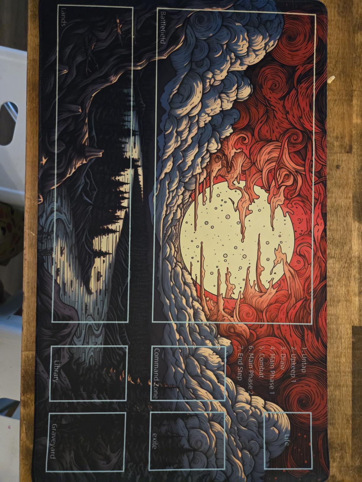 Playmat for MTG with Free Storage Bags Game Mat 24 x 14 inches TCG and Board Game Mats for Cards (Regular Magic Mat 9) customer photo 1