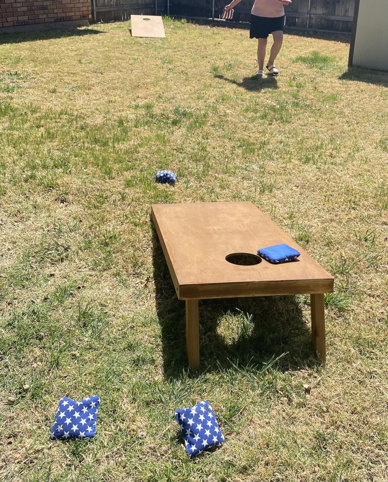 Dual Sided Corn Hole Bags Professional Cornhole Bags Set of 8 Regulation Corn Hole Bean Bags Slick and Stick customer photo 2