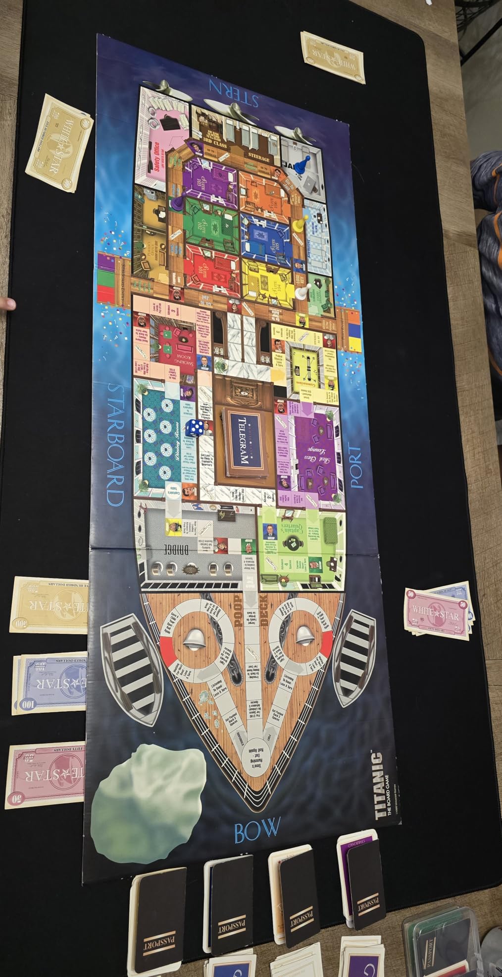 Large Tabletop Game Playmat, Poker Mat, Water and Stain Resistant Non-Slip Desk Mat, Mahjong Mat, Card and Roleplaying Games MAT Thick Stitched Edge Cushioned Rubber Mat (180 x 90cm x 2mm) Black customer photo 2