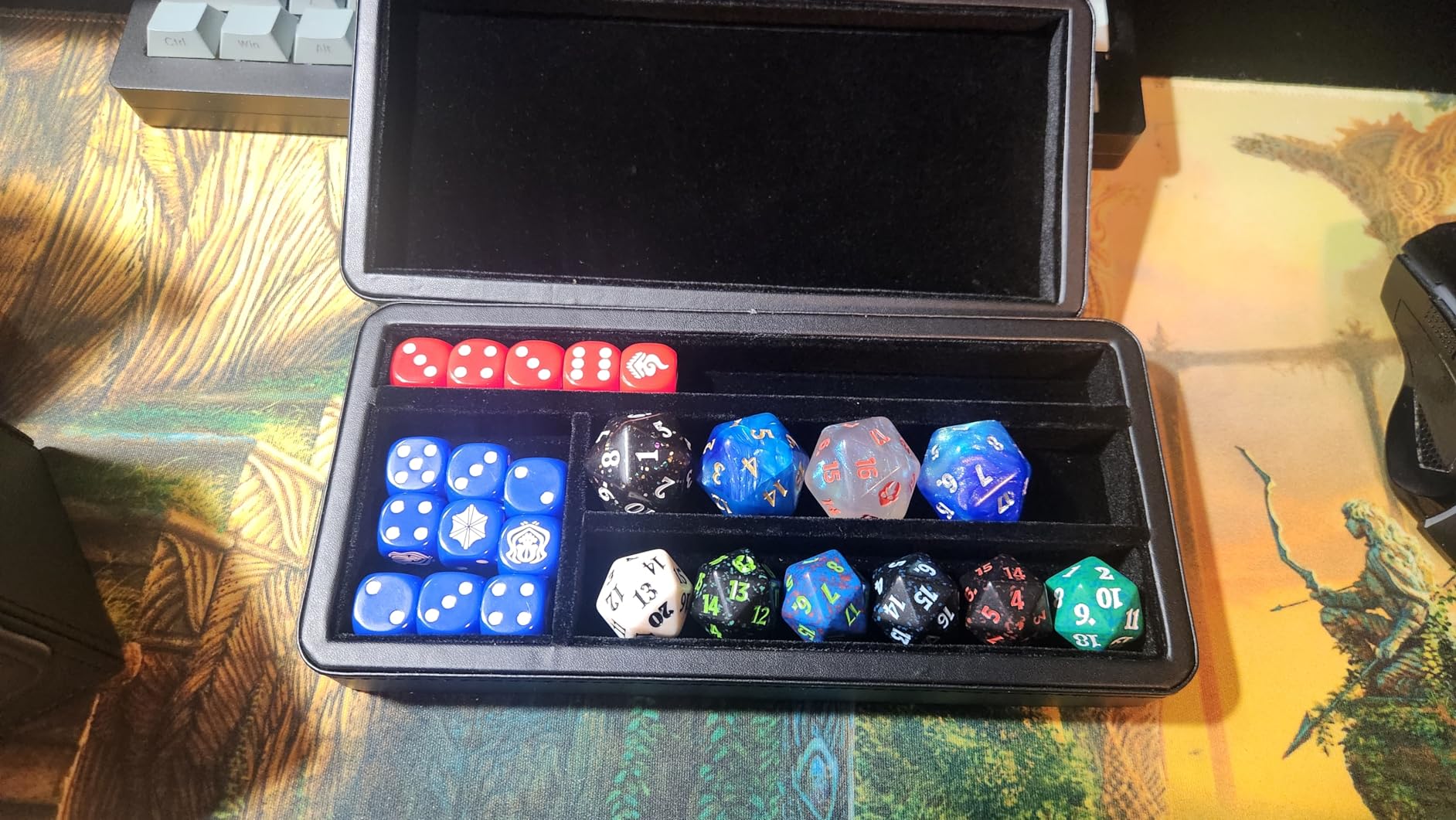 Soar Forge Sanctum Dice Box - Premium Case & Dice Tray for DND - Phone/Pen Slot, Magnetic Lid and Storage for your Sets, Mini's and More customer photo 1