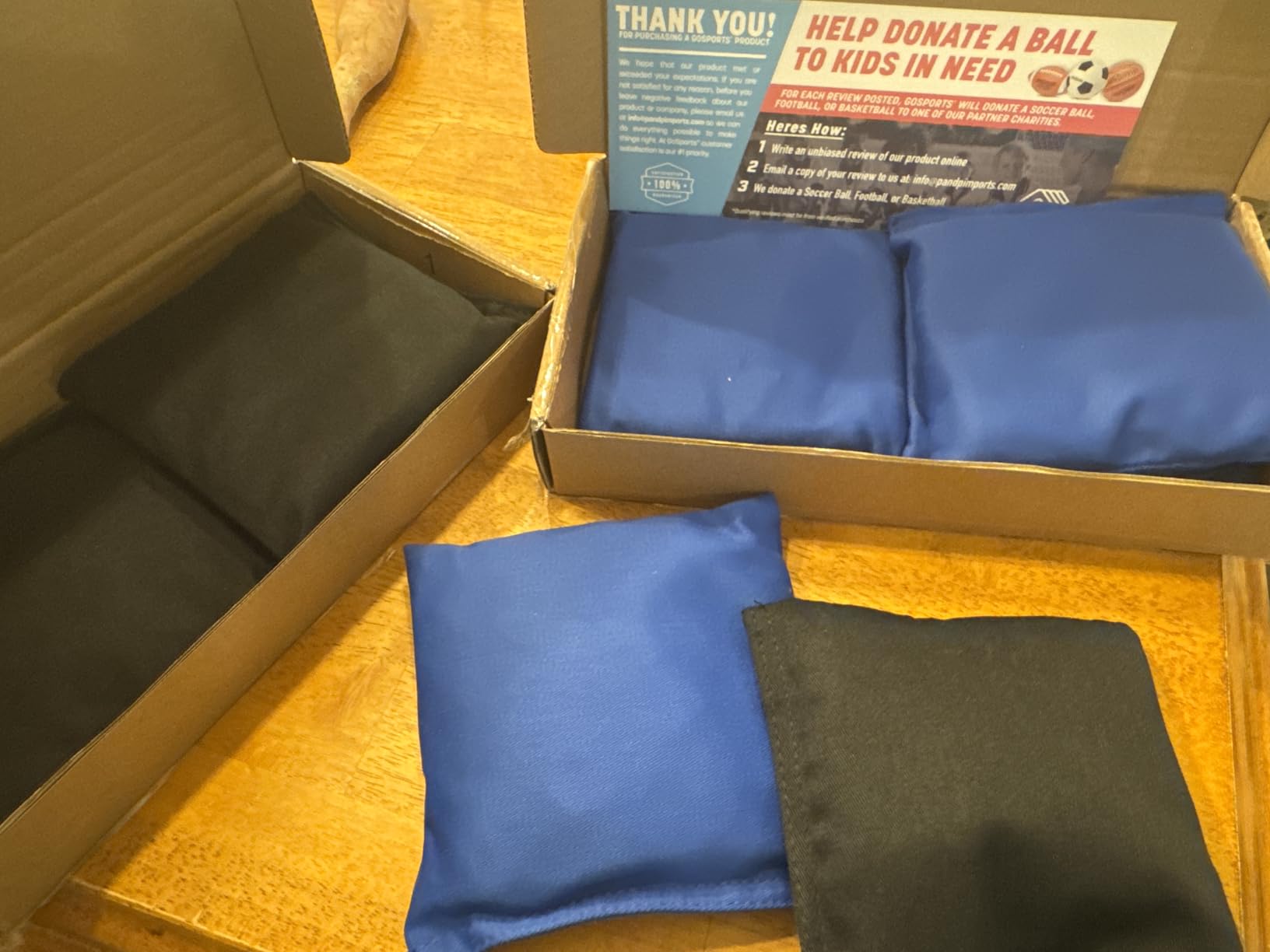 GoSports Classic Cornhole Bean Bags Set of 4-16 Colors Available - Regulation All Weather, Mix and Match customer photo 1