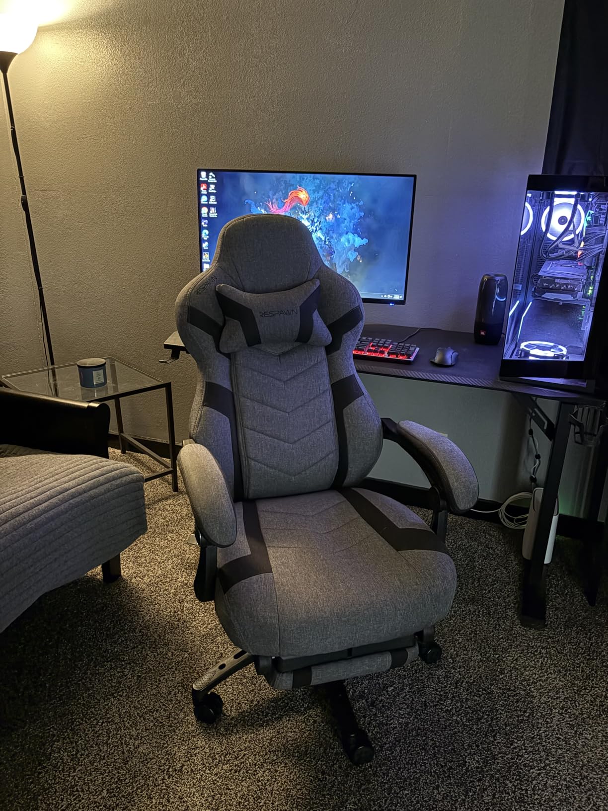 Respawn 110 Pro Ergonomic Gaming Chair with Footrest and Recline | Ergonomic office chair comfort with footrest, lumbar support & 155° recline for work, gaming and relaxing. customer photo 2